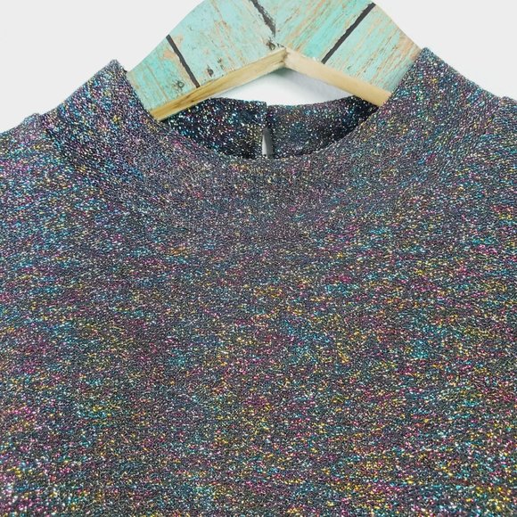 Forever 21 Multi-Color Sparkle Mini Dress Sz S NWT - Picture 10 of 12